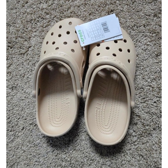 CROCS Shoes - Crocs Classic Clog Kids J6 Women 8 Shiitake Beige New With Tags slip on shoe